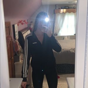 Black Adidas Zip Up